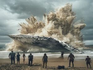 A Inacreditável Saga da Baleia Explosiva: Como um Incidente em Praia Americana Chocou e Viralizou Globalmente